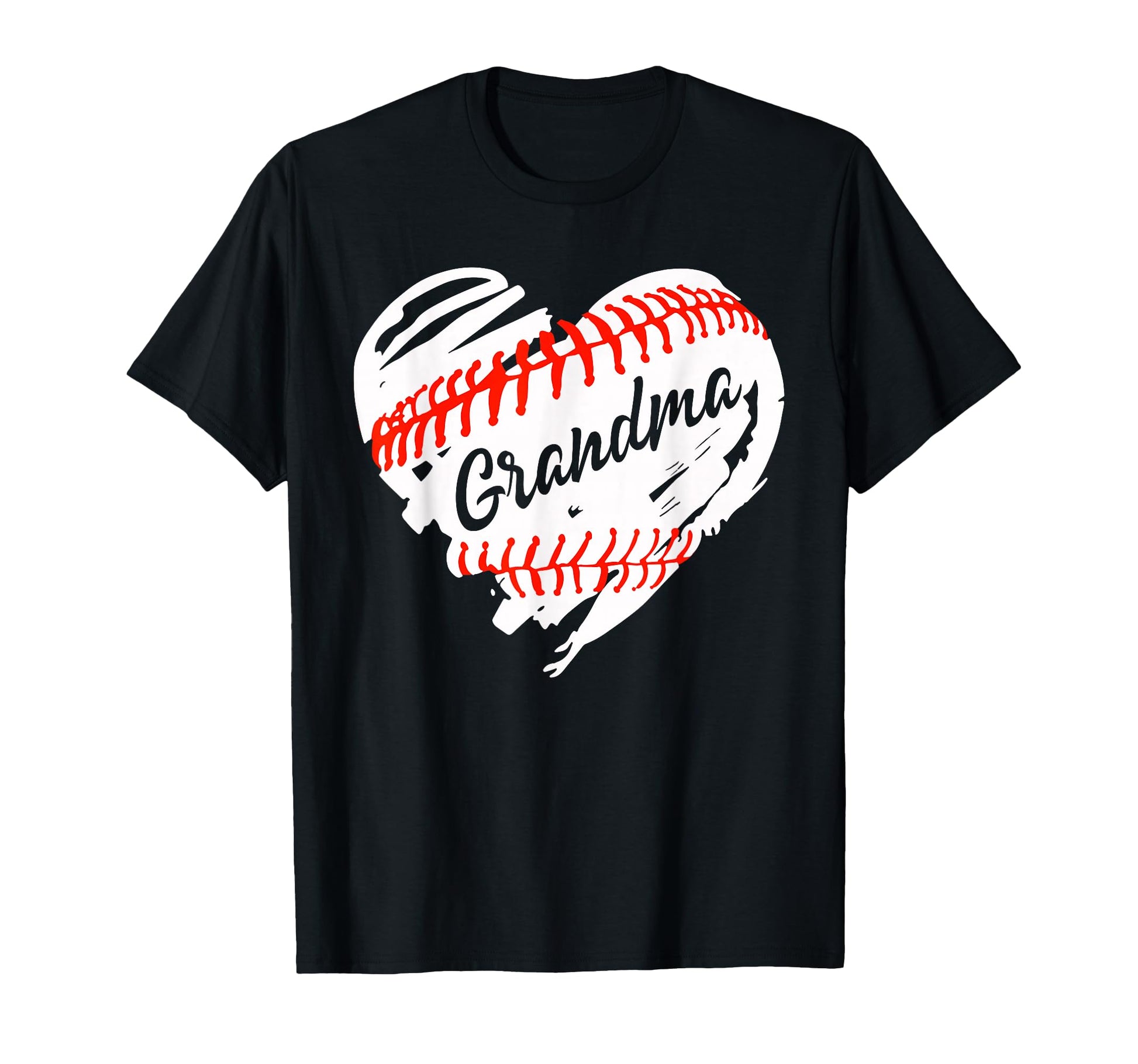 Baseball Heart Baseball Grandma Softball T-Shirt - Graphic Print Men Women - T-Shirt, Sweatshirt, Hoodie