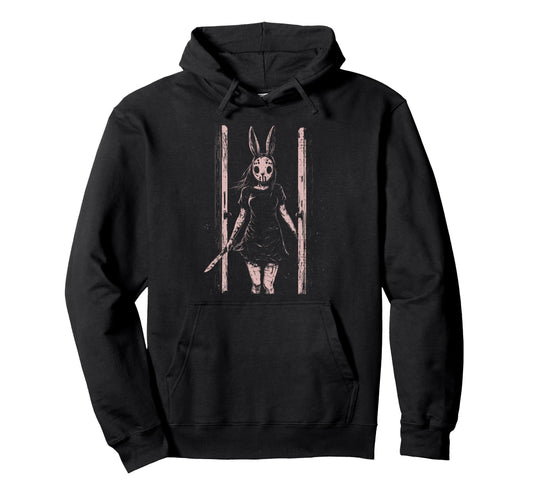 Anime Horror Bunny Aesthetic Soft Grunge Hoodie - Streetwear Style Unisex - T-Shirt, Sweatshirt, Hoodie