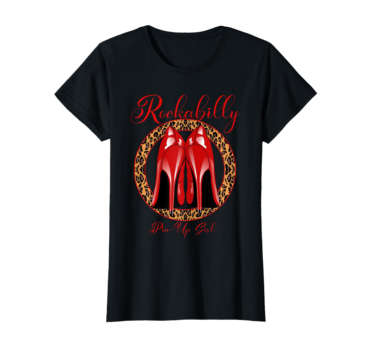 Womens Rockabilly Pin Up Red High T-Shirt - Casual Everyday Wear Unisex - T-Shirt, Sweatshirt, Hoodie