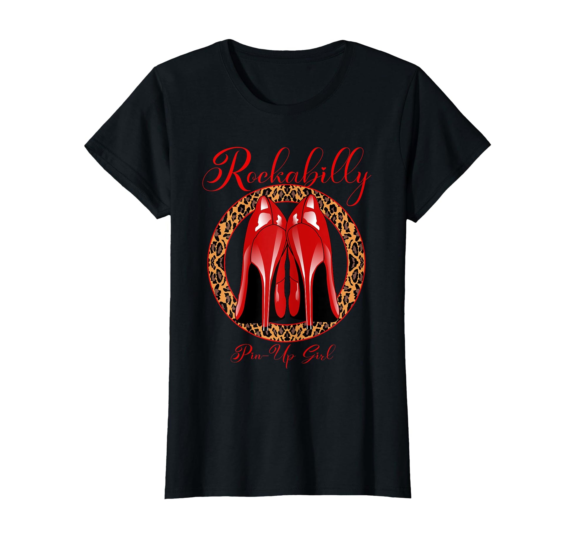 Womens Rockabilly Pin Up Red High T-Shirt - Casual Everyday Wear Unisex - T-Shirt, Sweatshirt, Hoodie