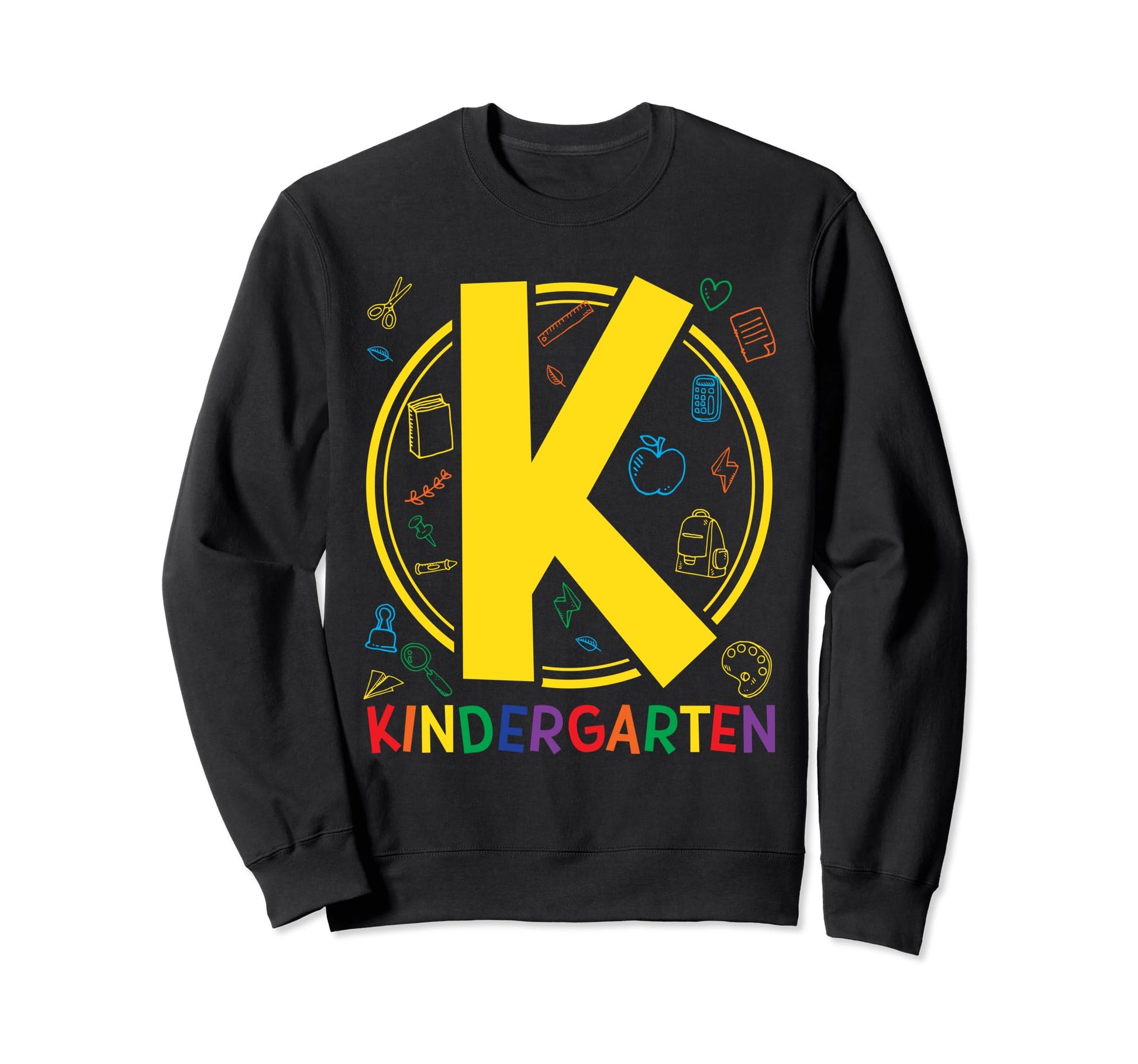 Kindergarten Typography Back Sweatshirt - Casual Everyday Wear Men Women - T-Shirt, Sweatshirt, Hoodie