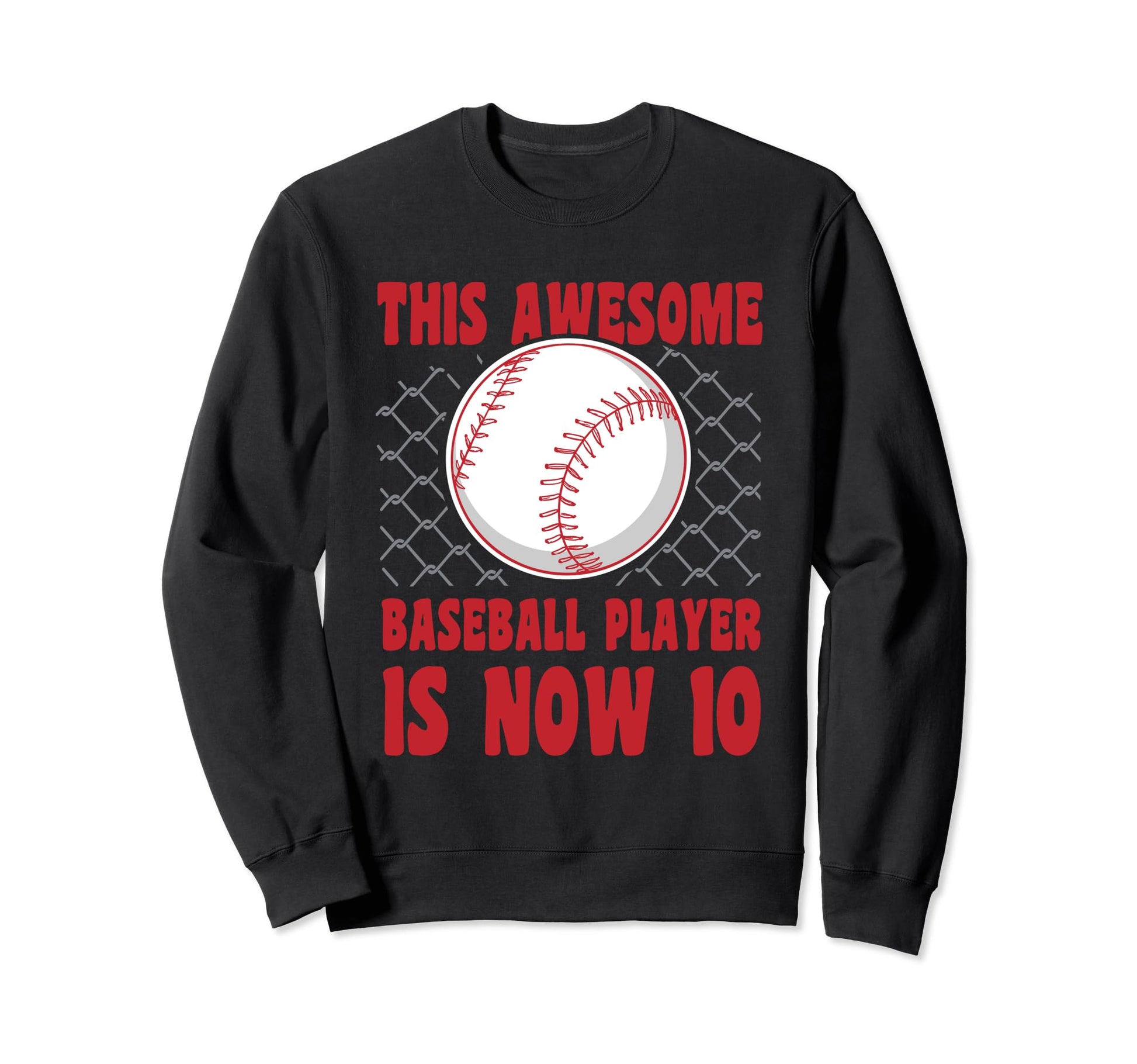 10 Year Old Happy 10Th Birthday Sweatshirt - Minimalist Print Men Women - T-Shirt, Sweatshirt, Hoodie