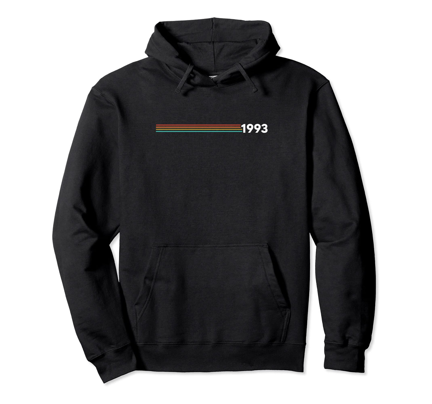 1993 Years Stripe 70S Birthday Hoodie - Novelty Apparel Unisex - T-Shirt, Sweatshirt, Hoodie