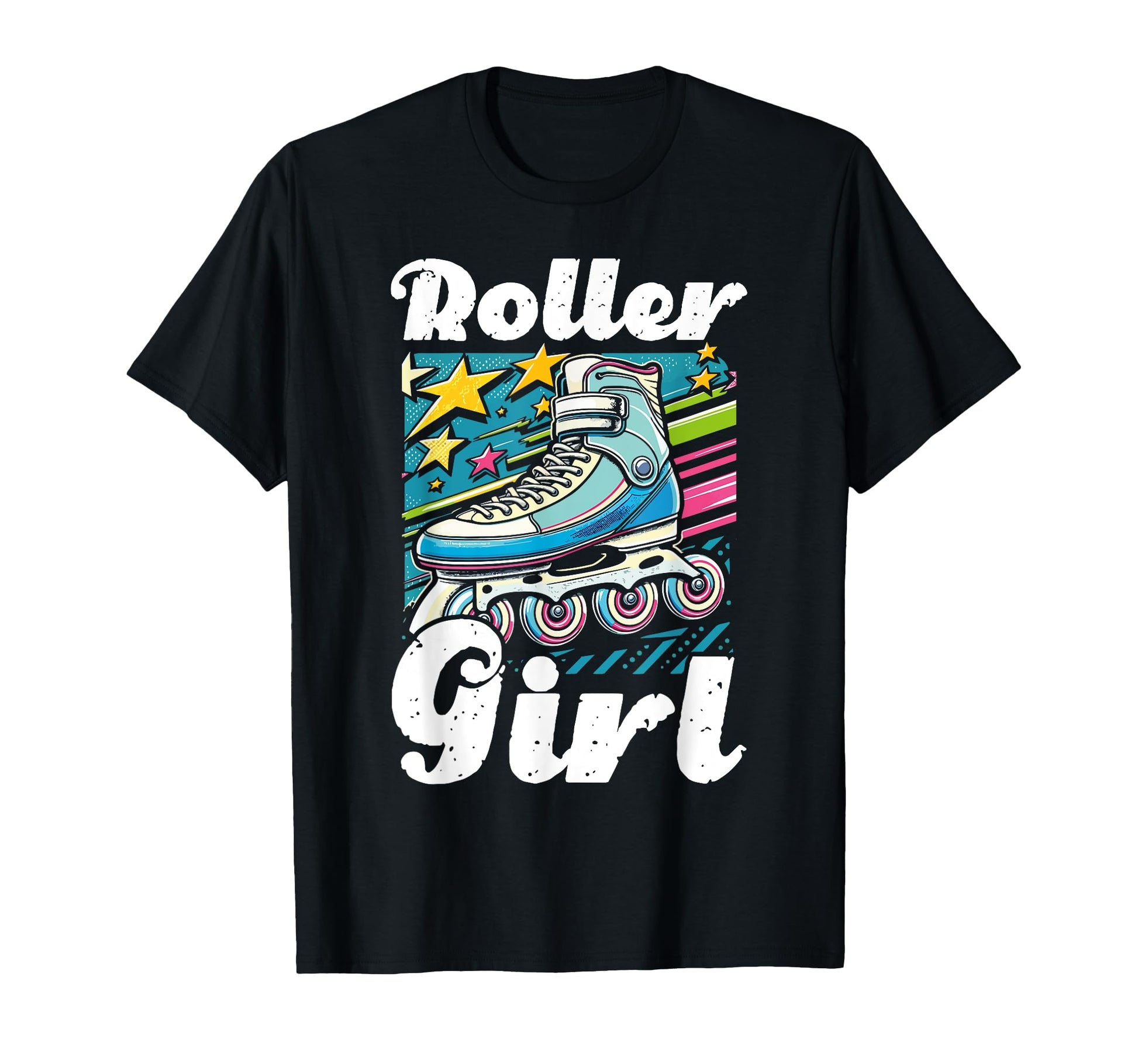 Roller 70S Skating Skater Skate T-Shirt - Custom Art Print for Adults - T-Shirt, Sweatshirt, Hoodie