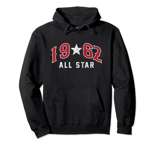 1962 Baseball Team 60Th Birthday Hoodie - Streetwear Style Men Women - T-Shirt, Sweatshirt, Hoodie