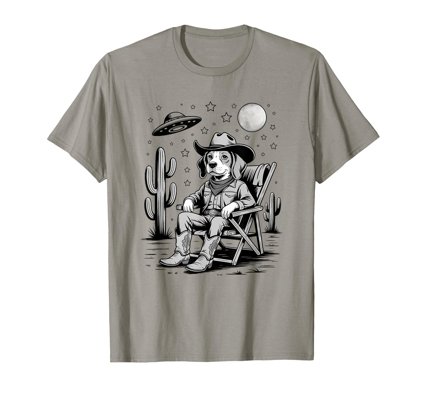Funny Beagle Western Cowboy Dog Lover T-Shirt - Casual Everyday Wear Unisex - T-Shirt, Sweatshirt, Hoodie