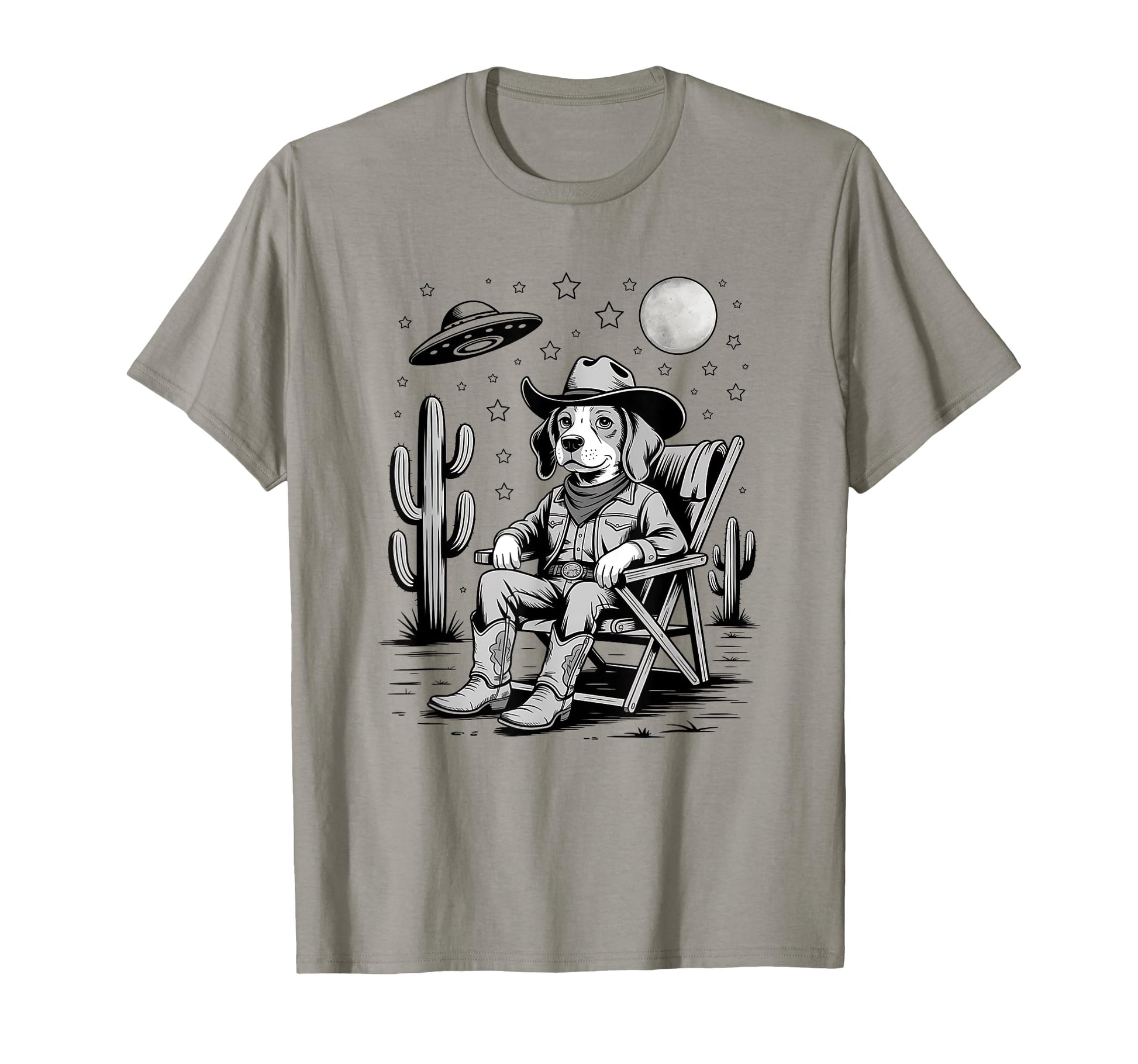 Funny Beagle Western Cowboy Dog Lover T-Shirt - Casual Everyday Wear Unisex - T-Shirt, Sweatshirt, Hoodie
