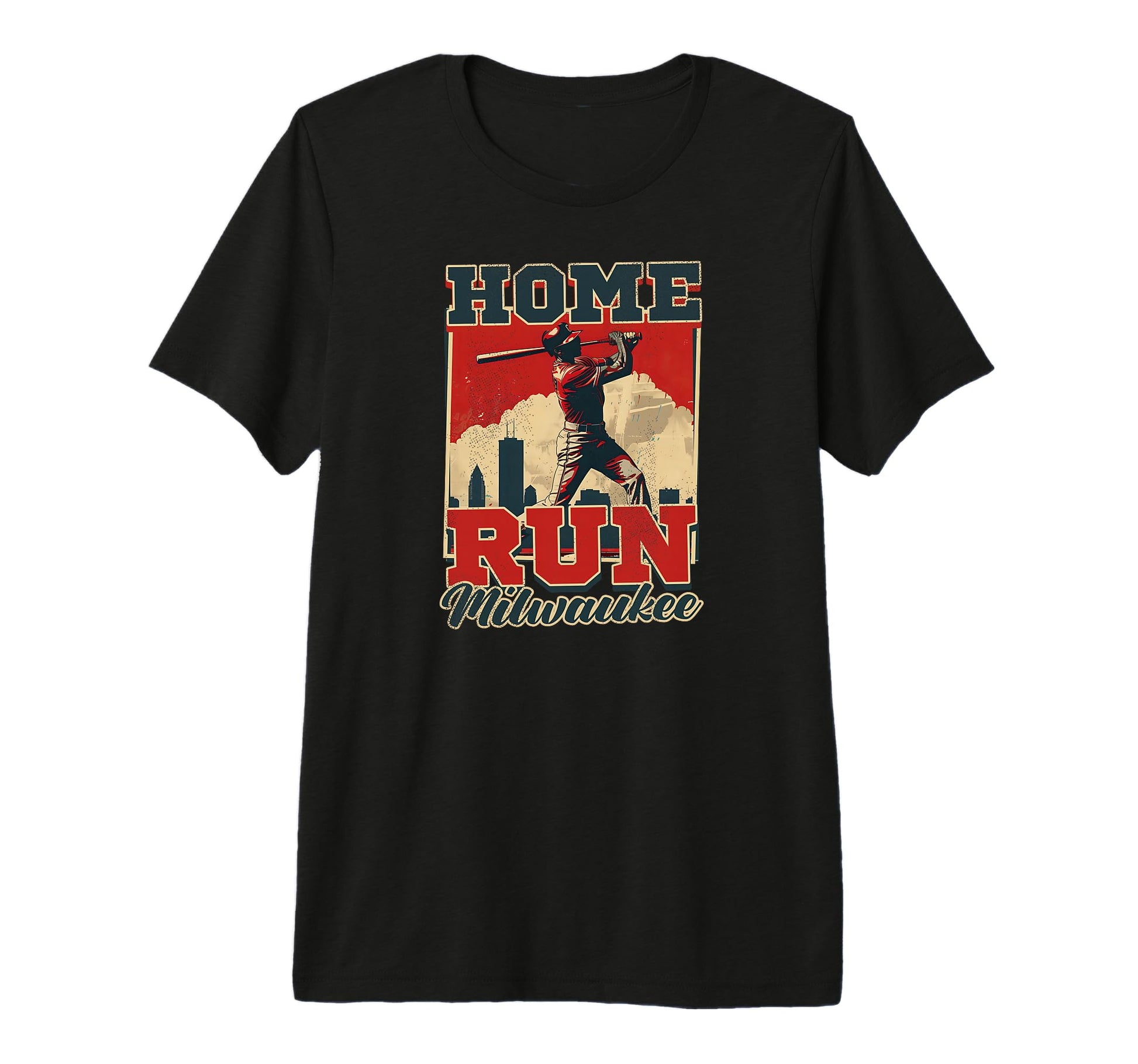 Home Run Milwaukee Milwaukee Tri T-Shirt - Minimalist Print for Adults - T-Shirt, Sweatshirt, Hoodie