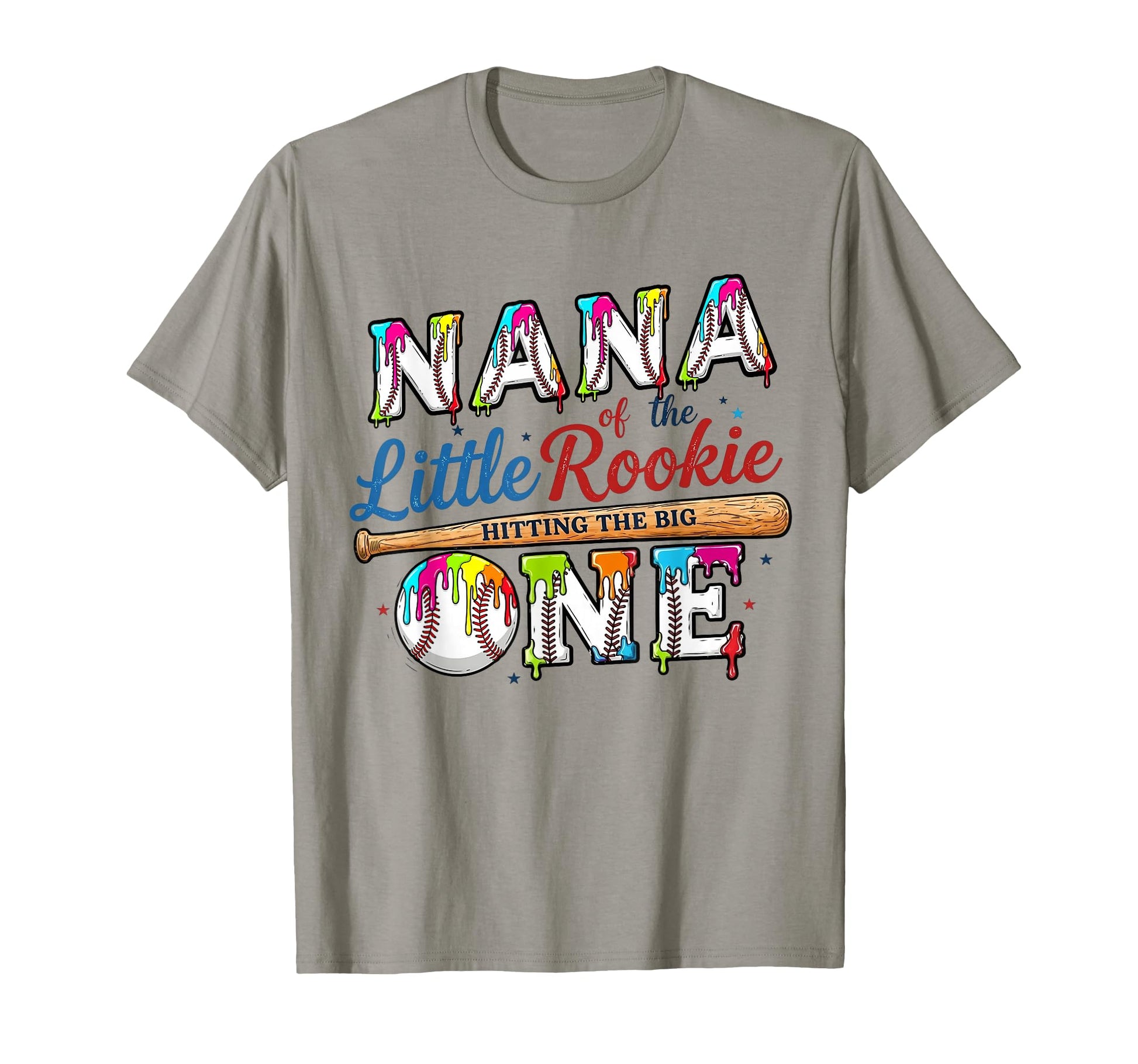 Grandma Nana Lil Rookie Drip Baseball T-Shirt - Unique Graphic Men Women - T-Shirt, Sweatshirt, Hoodie