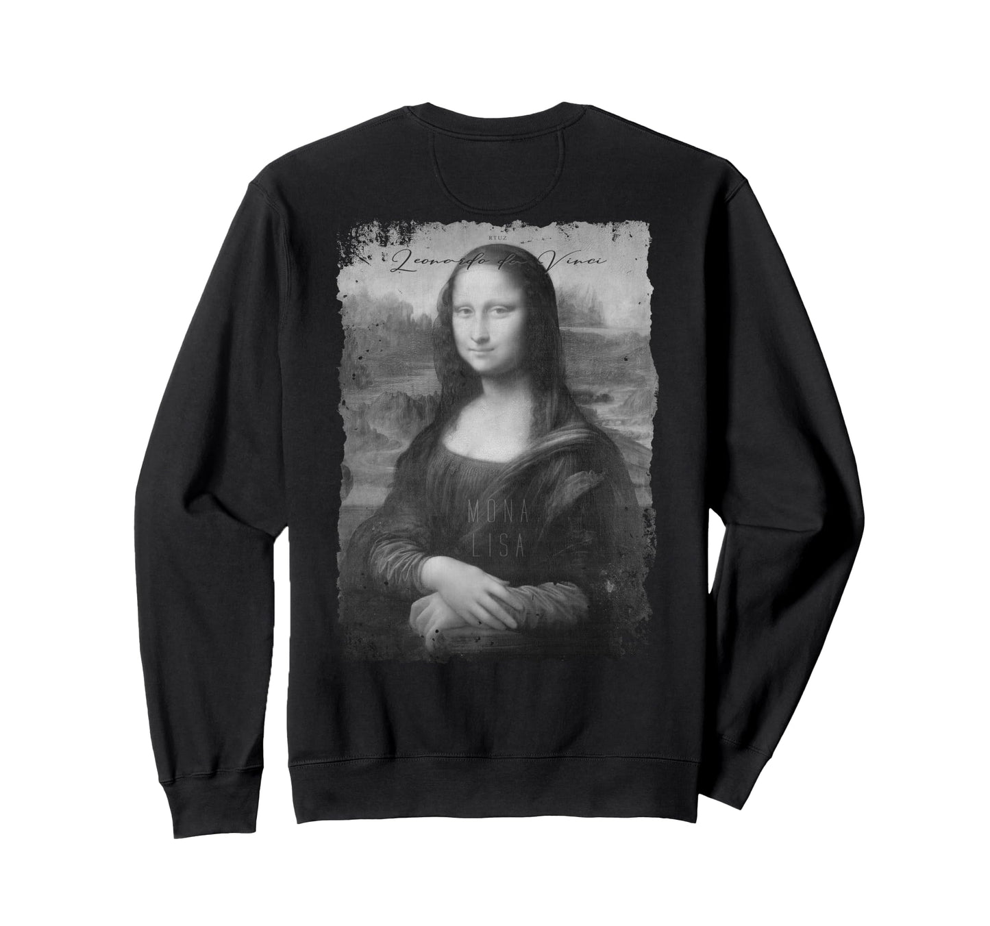 Mona Lisa Art Y2K Back Streetwear Sweatshirt - Streetwear Style Unisex - T-Shirt, Sweatshirt, Hoodie
