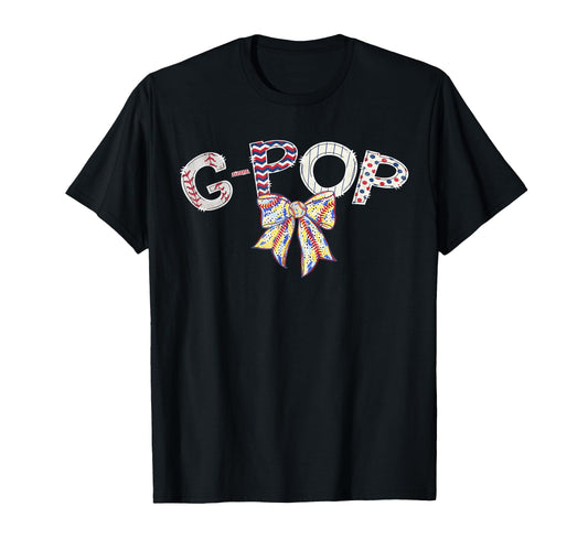 Baseball G Pop Coquette Bow Game Day T-Shirt - Unique Graphic Men Women - T-Shirt, Sweatshirt, Hoodie