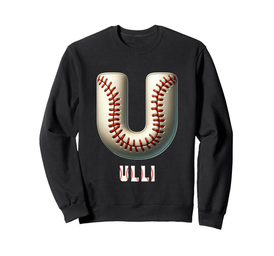 Baseball Home Run Tjark Initial Sweatshirt - Trendy Graphic for Adults - T-Shirt, Sweatshirt, Hoodie