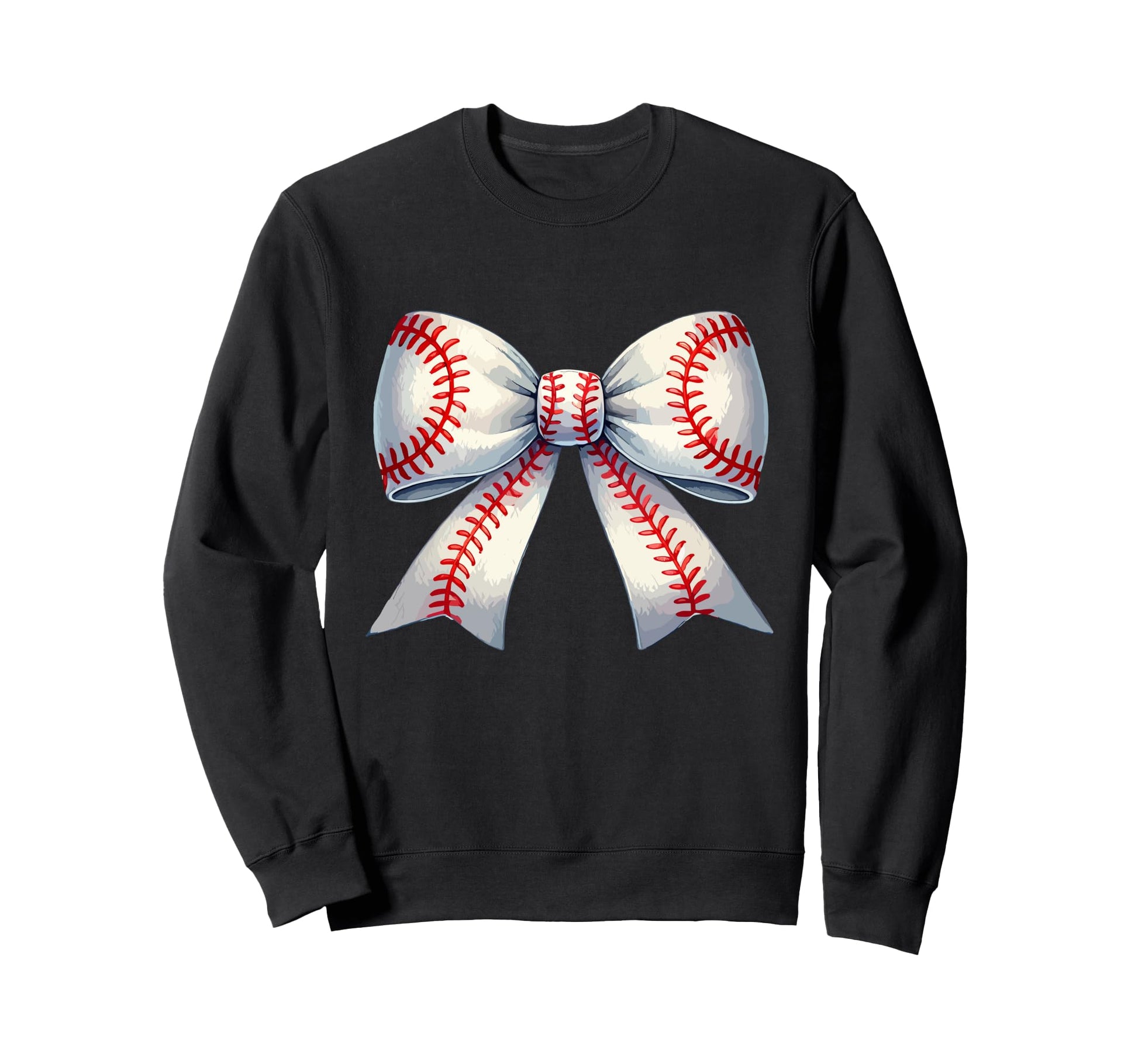 Coquette Baseball Bow Baseball Sweatshirt - Custom Art Print for Adults - T-Shirt, Sweatshirt, Hoodie