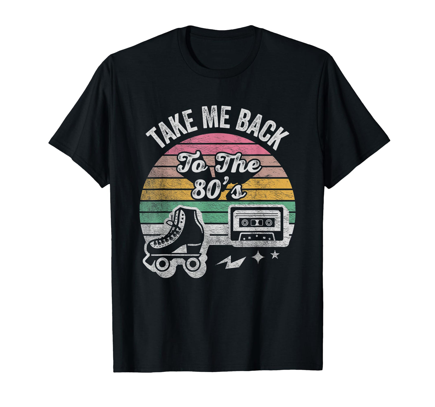 Take Me Back To 80S Roller Skates T-Shirt - Aesthetic Graphic Men Women - T-Shirt, Sweatshirt, Hoodie