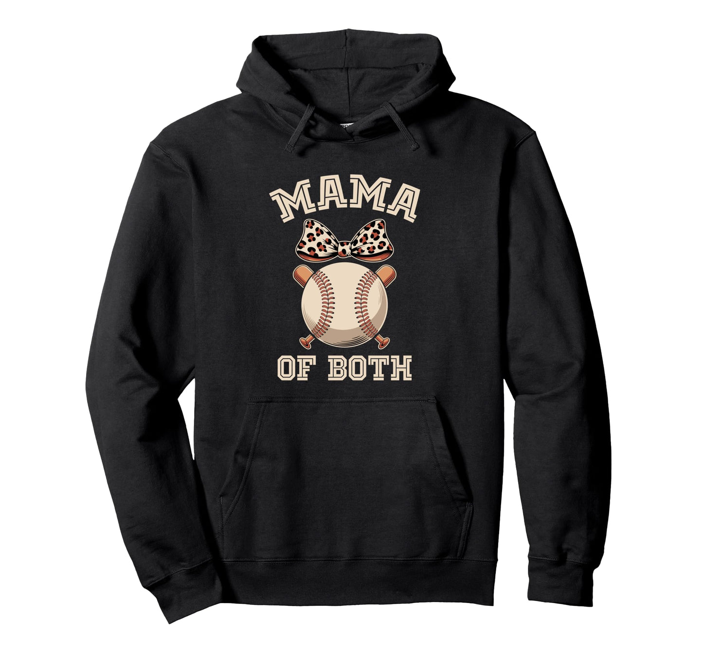 Leopard Mothers Day Mama Mom Both Hoodie - Aesthetic Graphic Unisex - T-Shirt, Sweatshirt, Hoodie