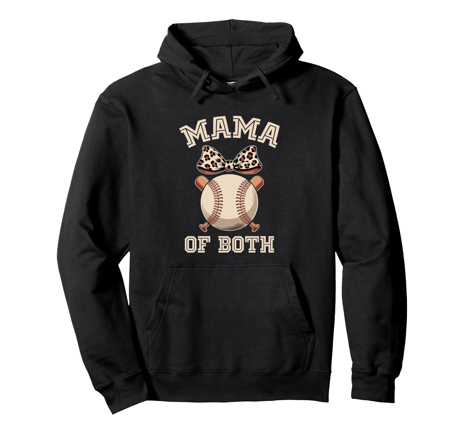 Leopard Mothers Day Mama Mom Both Hoodie - Aesthetic Graphic Unisex - T-Shirt, Sweatshirt, Hoodie