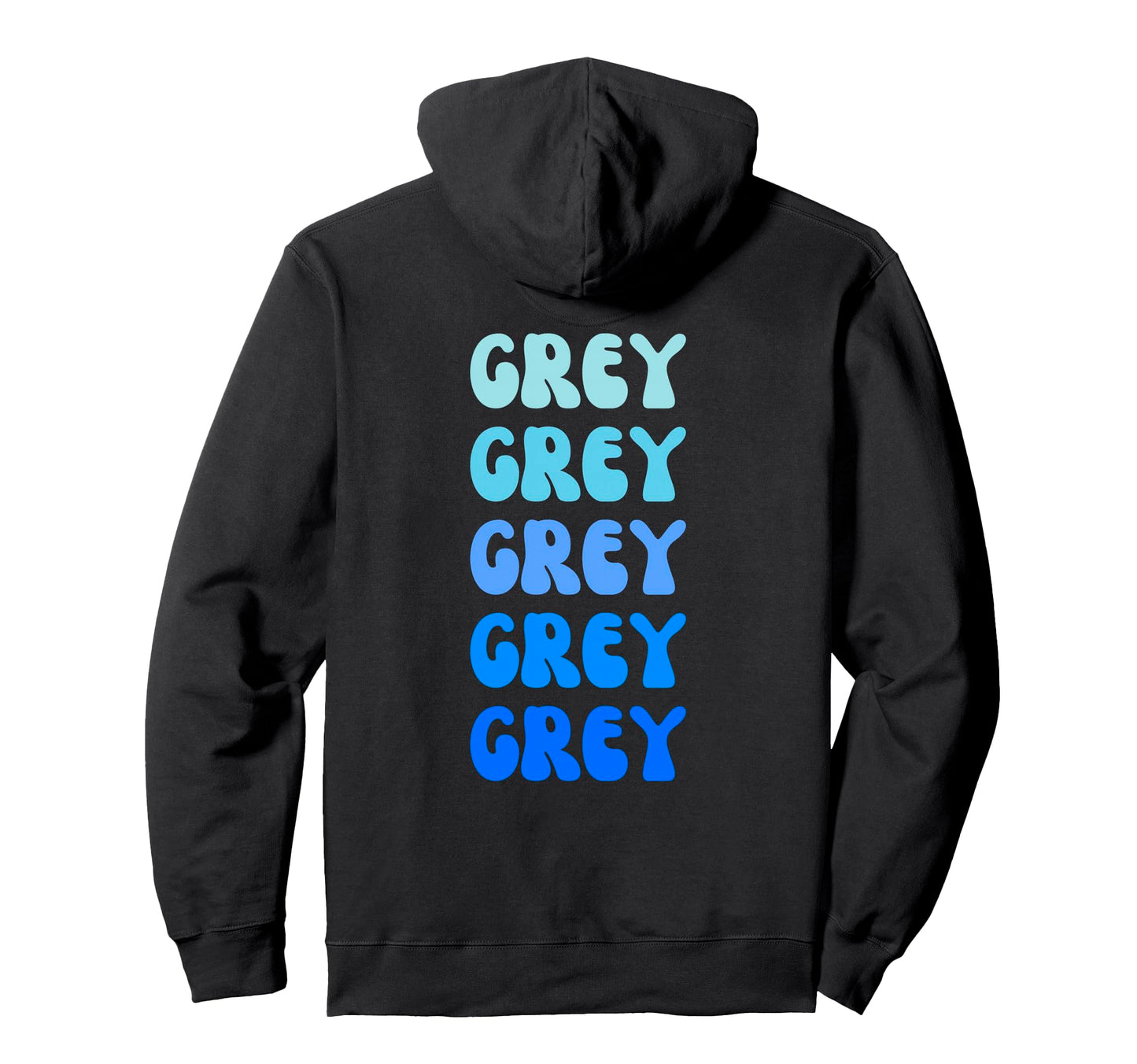Grey Name Stack Hoodie - Custom Art Print Men Women - T-Shirt, Sweatshirt, Hoodie