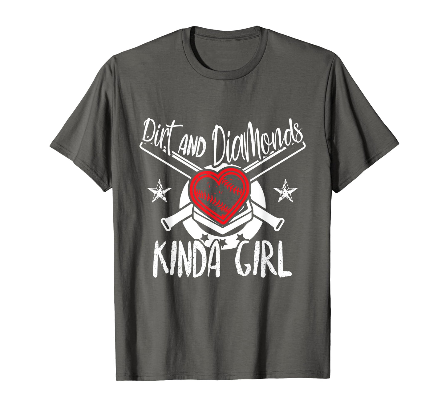 Dirt And Diamonds Kinda Softball T-Shirt - Minimalist Print Men Women - T-Shirt, Sweatshirt, Hoodie