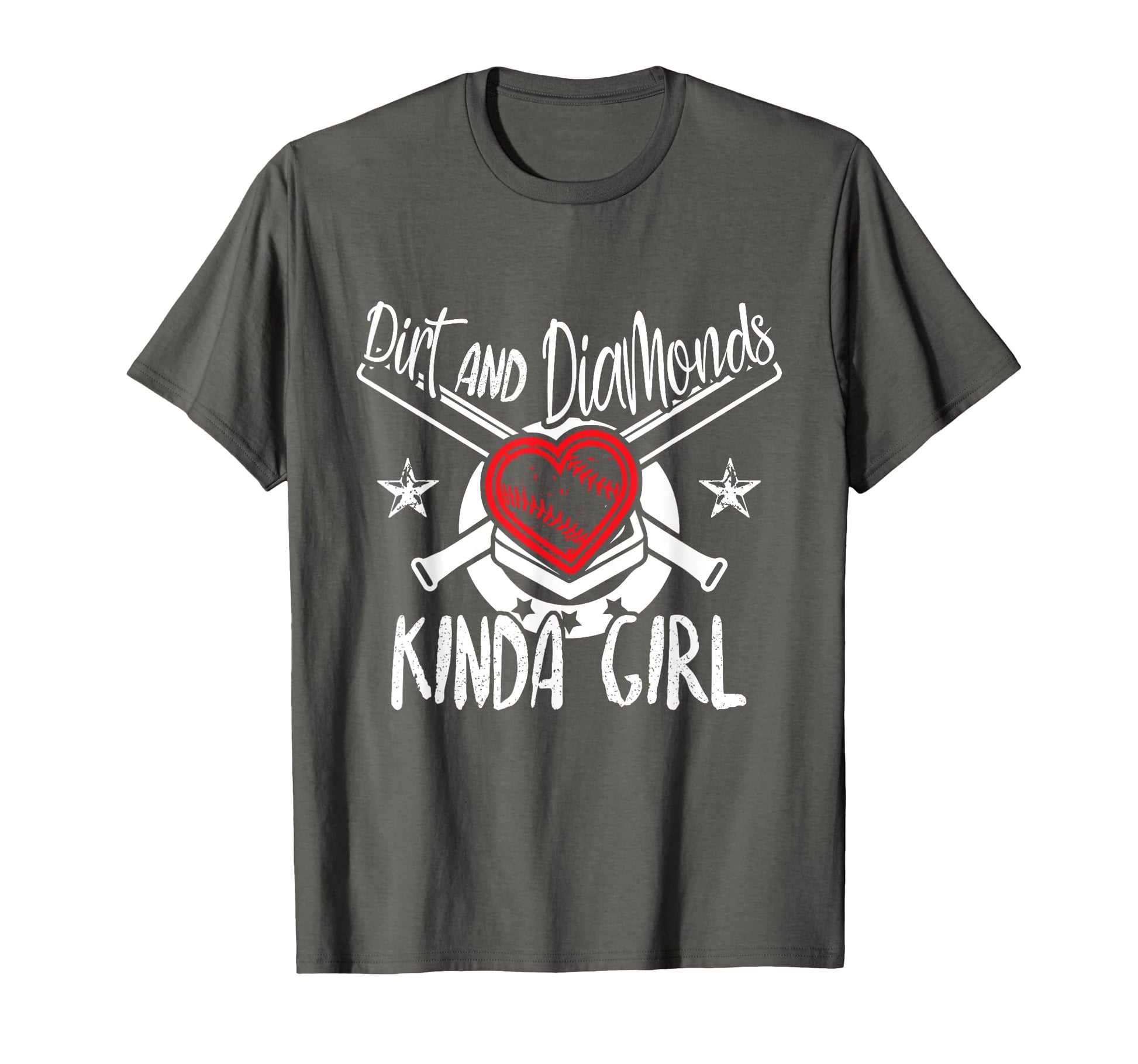 Dirt And Diamonds Kinda Softball T-Shirt - Minimalist Print Men Women - T-Shirt, Sweatshirt, Hoodie