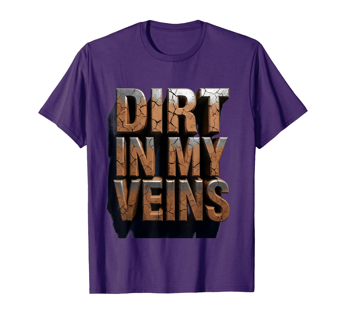 Dirt My Veins Softball T-Shirt - Streetwear Style for Adults - T-Shirt, Sweatshirt, Hoodie