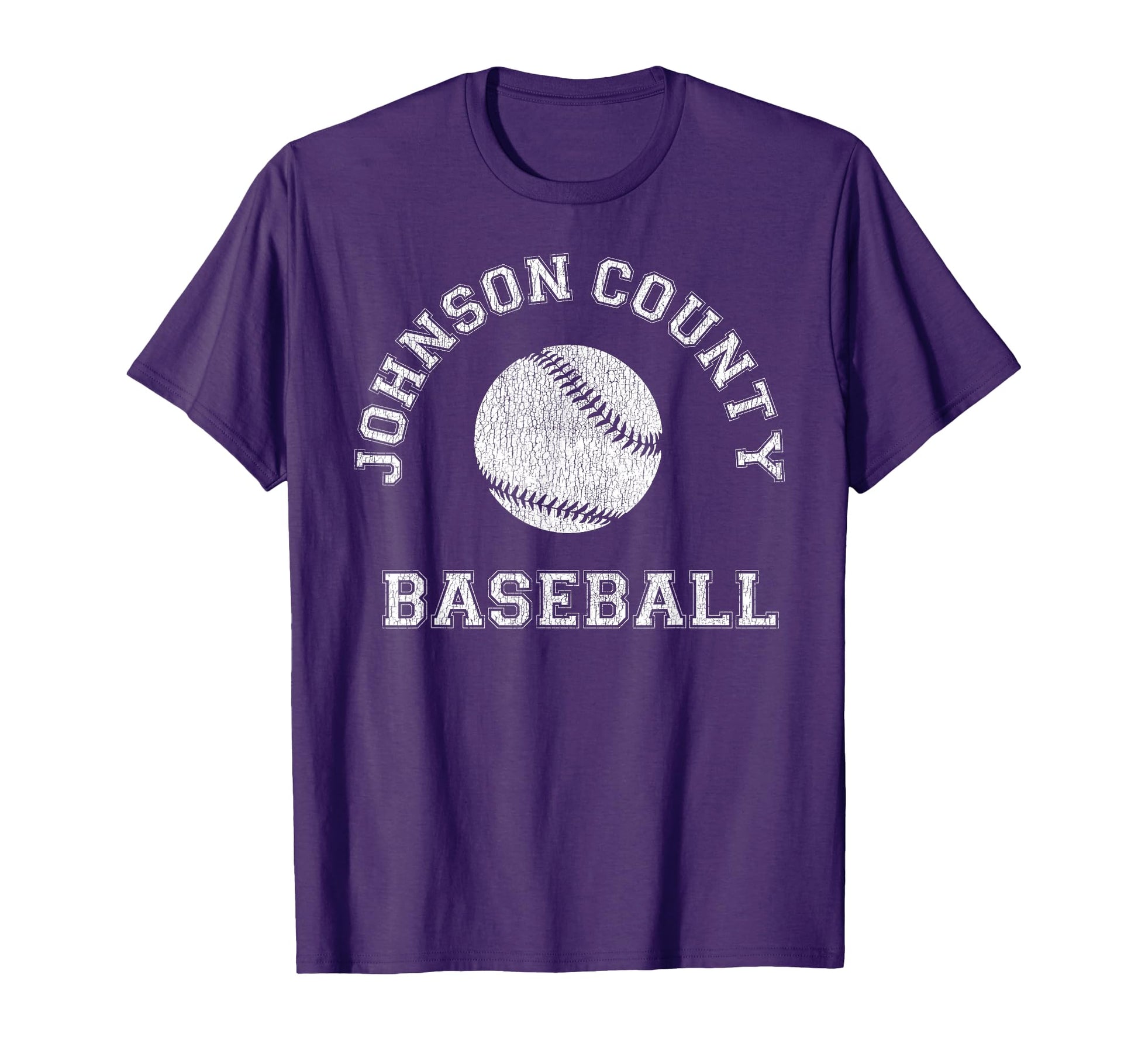 Johnson County Baseball Distressed T-Shirt - Graphic Print Unisex - T-Shirt, Sweatshirt, Hoodie