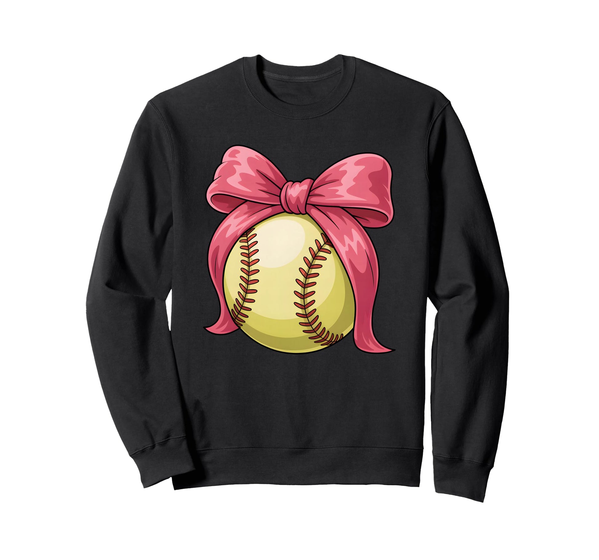 Coquette Softball Sports Softball Sweatshirt - Custom Art Print Unisex - T-Shirt, Sweatshirt, Hoodie