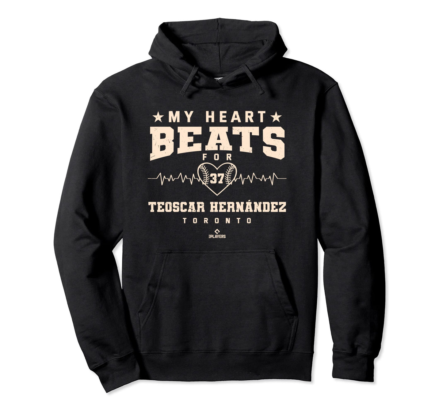 My Heart Beats Teoscar Hernandez Hoodie - Minimalist Print for Adults - T-Shirt, Sweatshirt, Hoodie