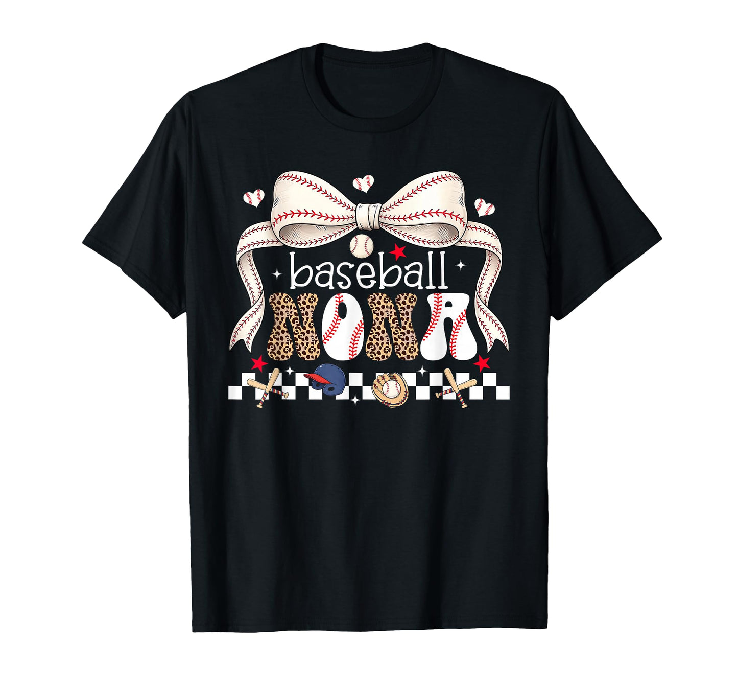 Baseball Nona Coquette Bow Baseball T-Shirt - Aesthetic Graphic for Adults - T-Shirt, Sweatshirt, Hoodie
