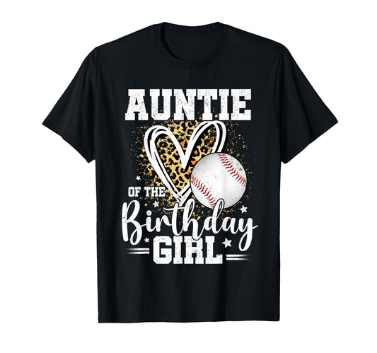 Auntie Birthday Baseball Auntie T-Shirt - Aesthetic Graphic for Adults - T-Shirt, Sweatshirt, Hoodie