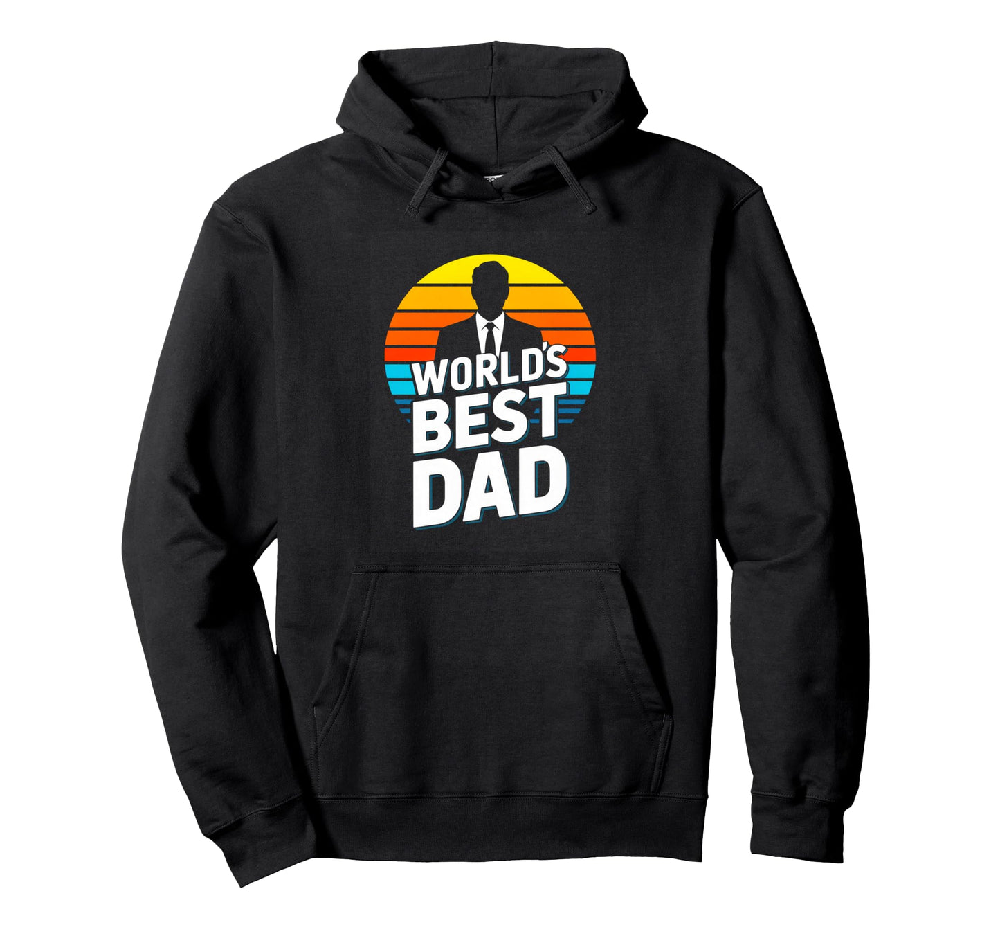 Worlds Best Dad Fathers Day Sunset Hoodie - Novelty Apparel Men Women - T-Shirt, Sweatshirt, Hoodie