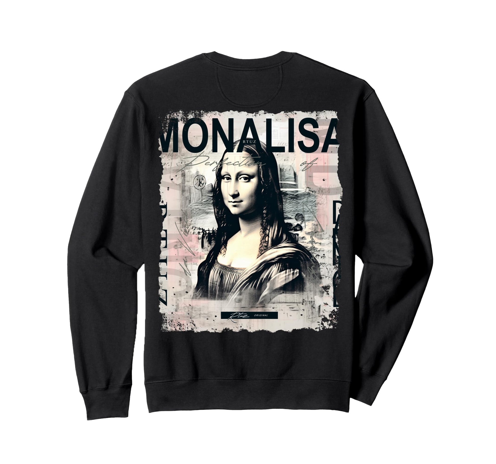 Mona Lisa Art Y2K Back Streetwear Sweatshirt - Novelty Apparel Unisex - T-Shirt, Sweatshirt, Hoodie