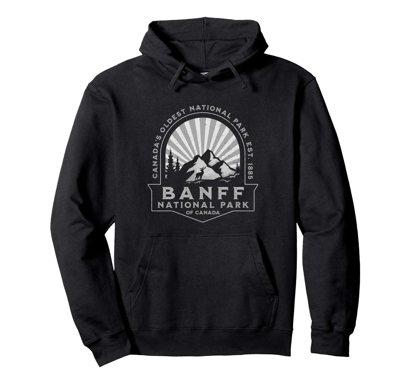Banff National Park Canada Souvenir Hoodie - Fun Novelty Design for Adults - T-Shirt, Sweatshirt, Hoodie