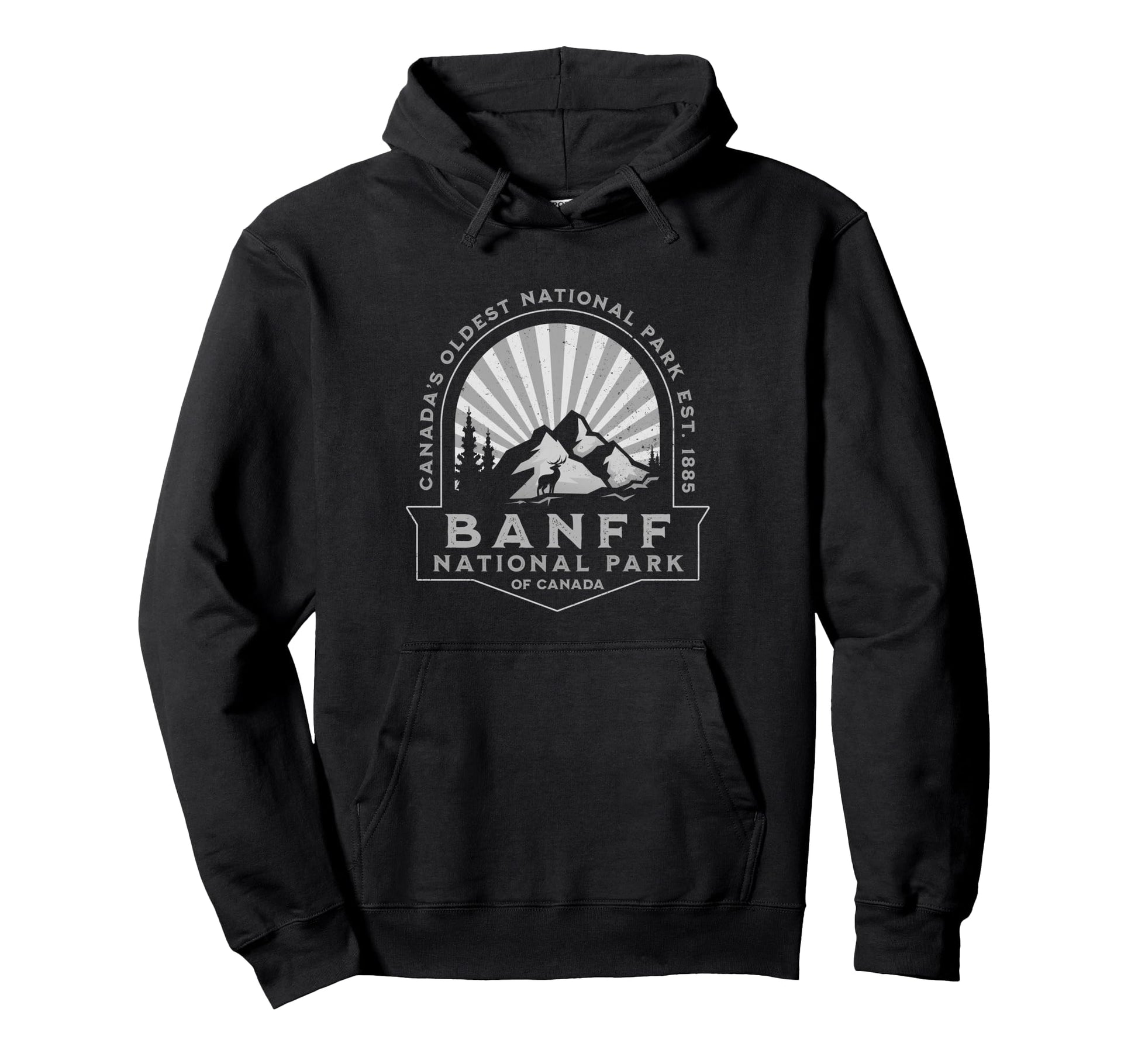 Banff National Park Canada Souvenir Hoodie - Fun Novelty Design for Adults - T-Shirt, Sweatshirt, Hoodie