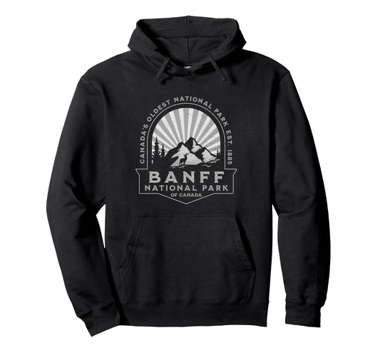 Banff National Park Canada Souvenir Hoodie - Fun Novelty Design for Adults - T-Shirt, Sweatshirt, Hoodie