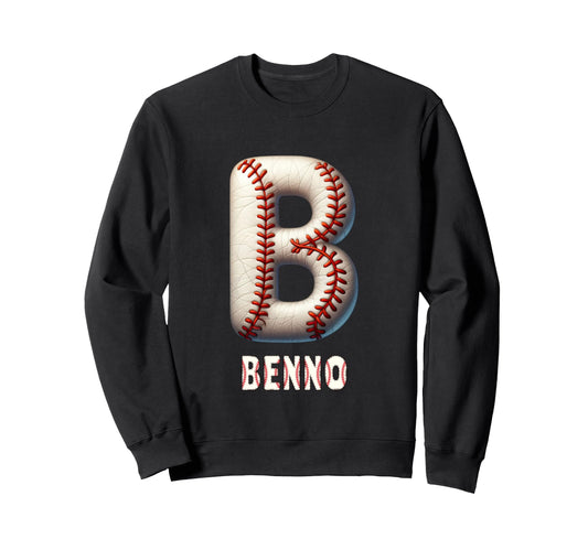 Baseball Home Run Dean Initial Sweatshirt - Trendy Graphic Men Women - T-Shirt, Sweatshirt, Hoodie