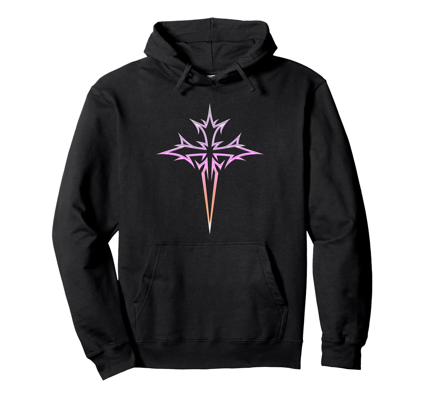 Gothic Cross Y2K Alt Aesthetic Emo Goth Hoodie - Graphic Print for Adults - T-Shirt, Sweatshirt, Hoodie