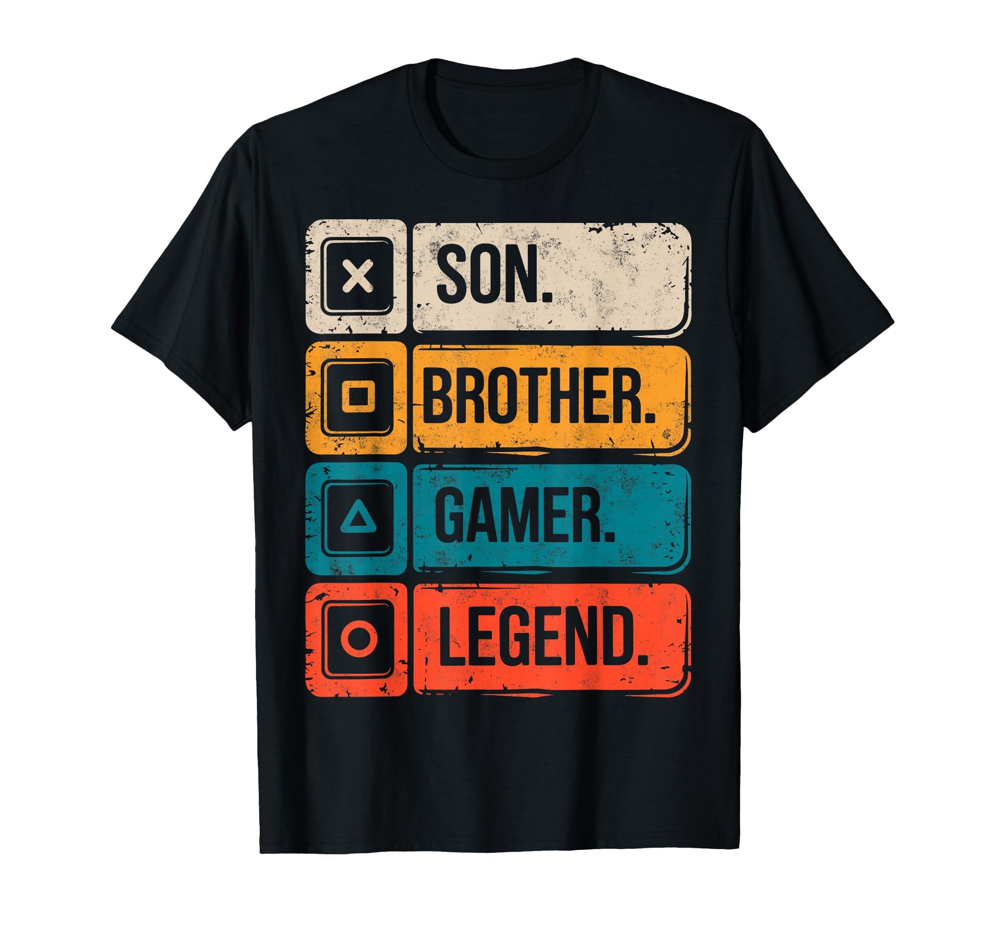 Son Brother Gamer Legend Video Game T-Shirt - Custom Art Print Unisex - T-Shirt, Sweatshirt, Hoodie