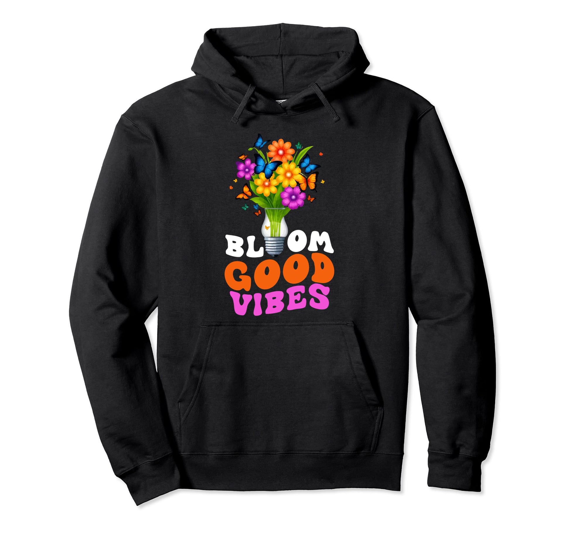 Free Spirited Nature 60S Hippie Typography Hoodie - Custom Art Print Unisex - T-Shirt, Sweatshirt, Hoodie