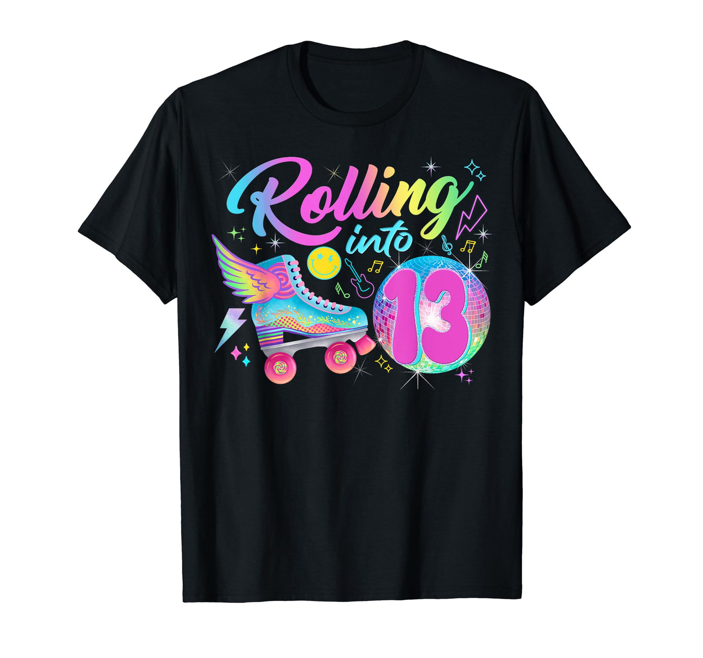 Roller Skates Birthday Disco Ball Party T-Shirt - Novelty Apparel Unisex - T-Shirt, Sweatshirt, Hoodie