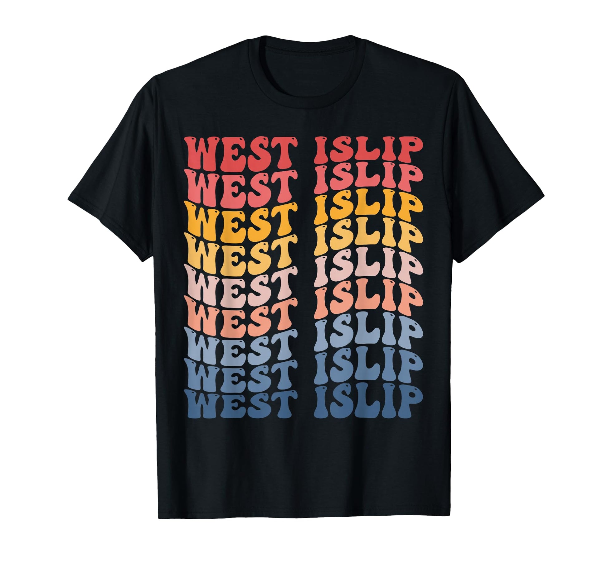 West Islip City Groovy T-Shirt - Unique Graphic Men Women - T-Shirt, Sweatshirt, Hoodie