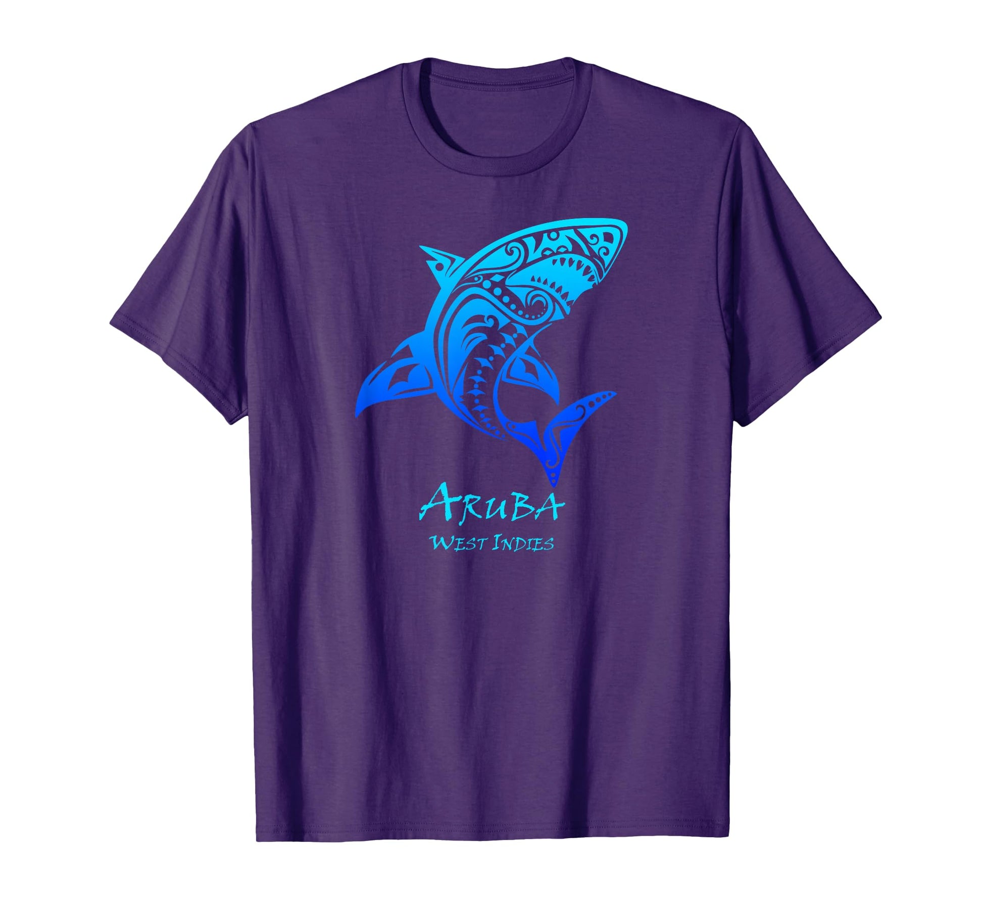 Aruba West Indies Tribal Shark T-Shirt - Custom Art Print for Adults - T-Shirt, Sweatshirt, Hoodie