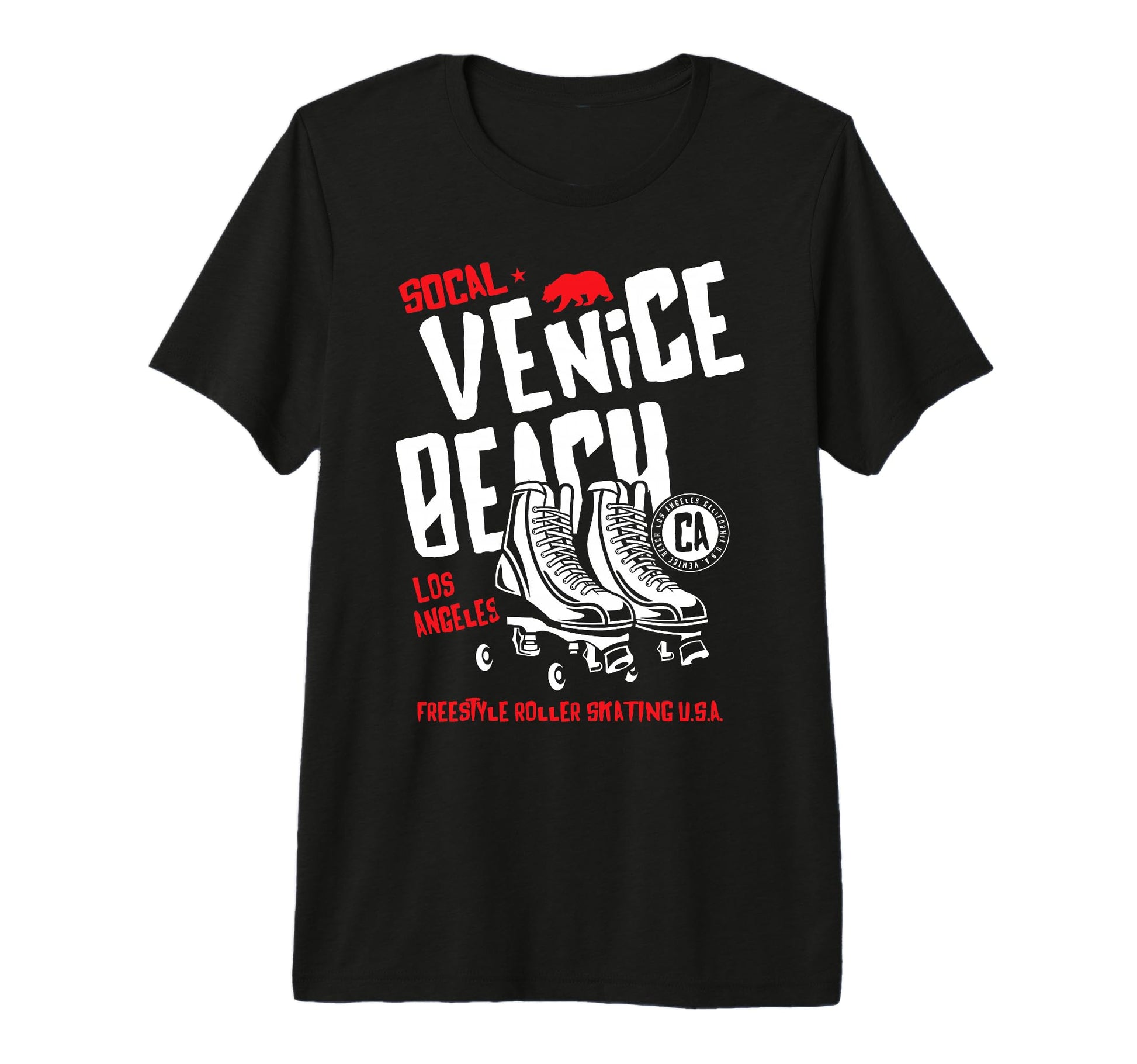 Venice Beach California Roller Skate Tri T-Shirt - Graphic Print Unisex - T-Shirt, Sweatshirt, Hoodie