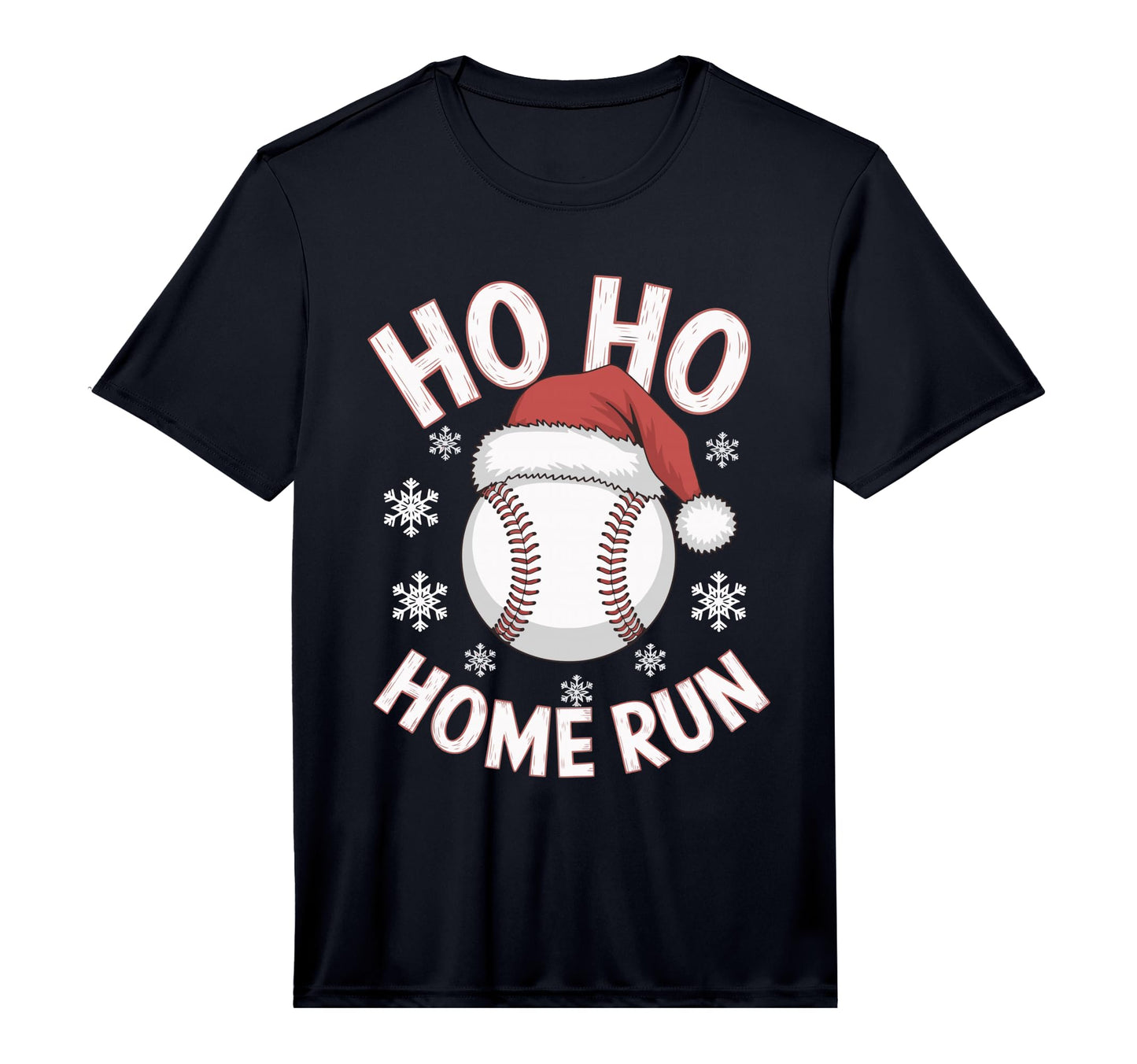 Ho Ho Home Run Performance T-Shirt - Custom Art Print Unisex - T-Shirt, Sweatshirt, Hoodie