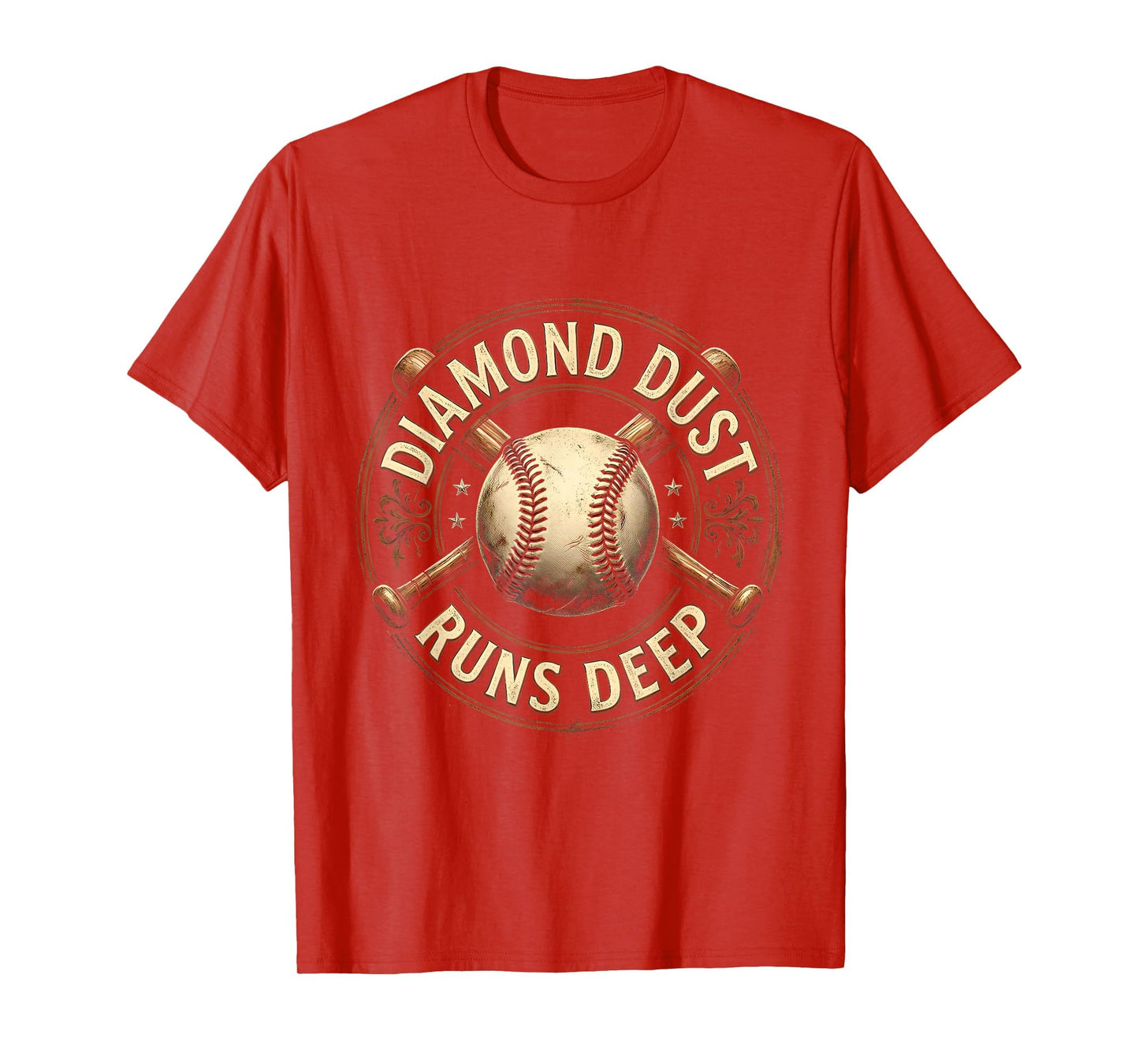 Diamond Dust Runs Deep Summer Baseball T-Shirt - Graphic Print Men Women - T-Shirt, Sweatshirt, Hoodie