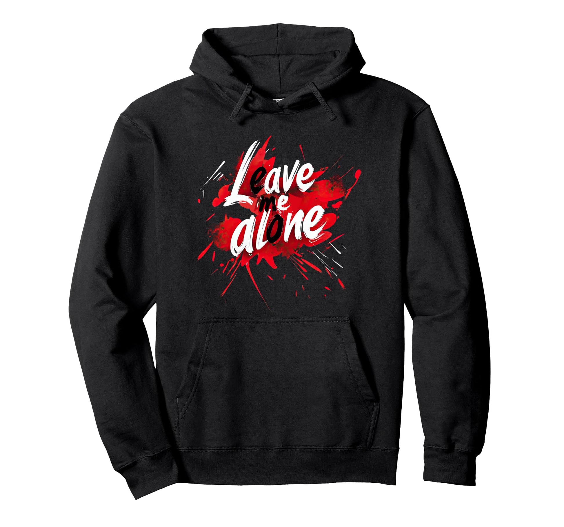 Leave Me Alone Y2K Emo Aesthetic Gothic Hoodie - Novelty Apparel Unisex - T-Shirt, Sweatshirt, Hoodie