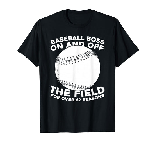 62Th Birthday Team Player Baseball T-Shirt - Casual Everyday Wear Unisex - T-Shirt, Sweatshirt, Hoodie