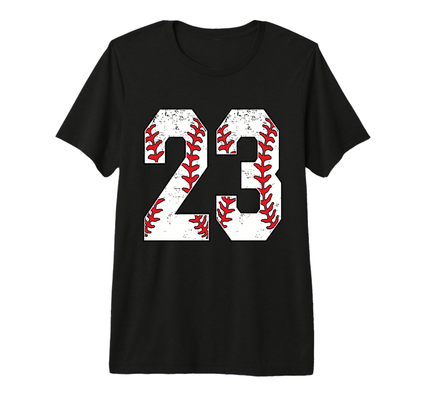 Number 23 Baseball 23 Jersey Number T-Shirt - Fun Novelty Design Unisex - T-Shirt, Sweatshirt, Hoodie