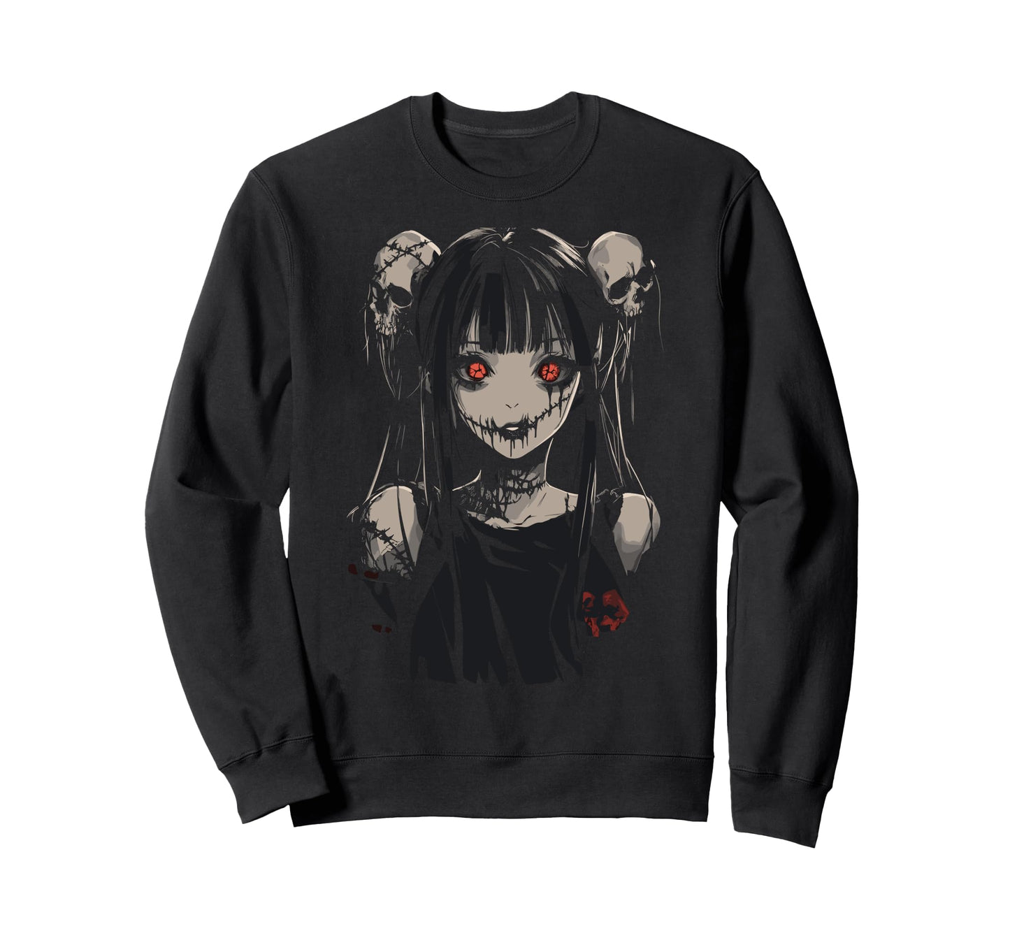 Anime Horror Aesthetic Soft Grunge Sweatshirt - Trendy Graphic Unisex - T-Shirt, Sweatshirt, Hoodie