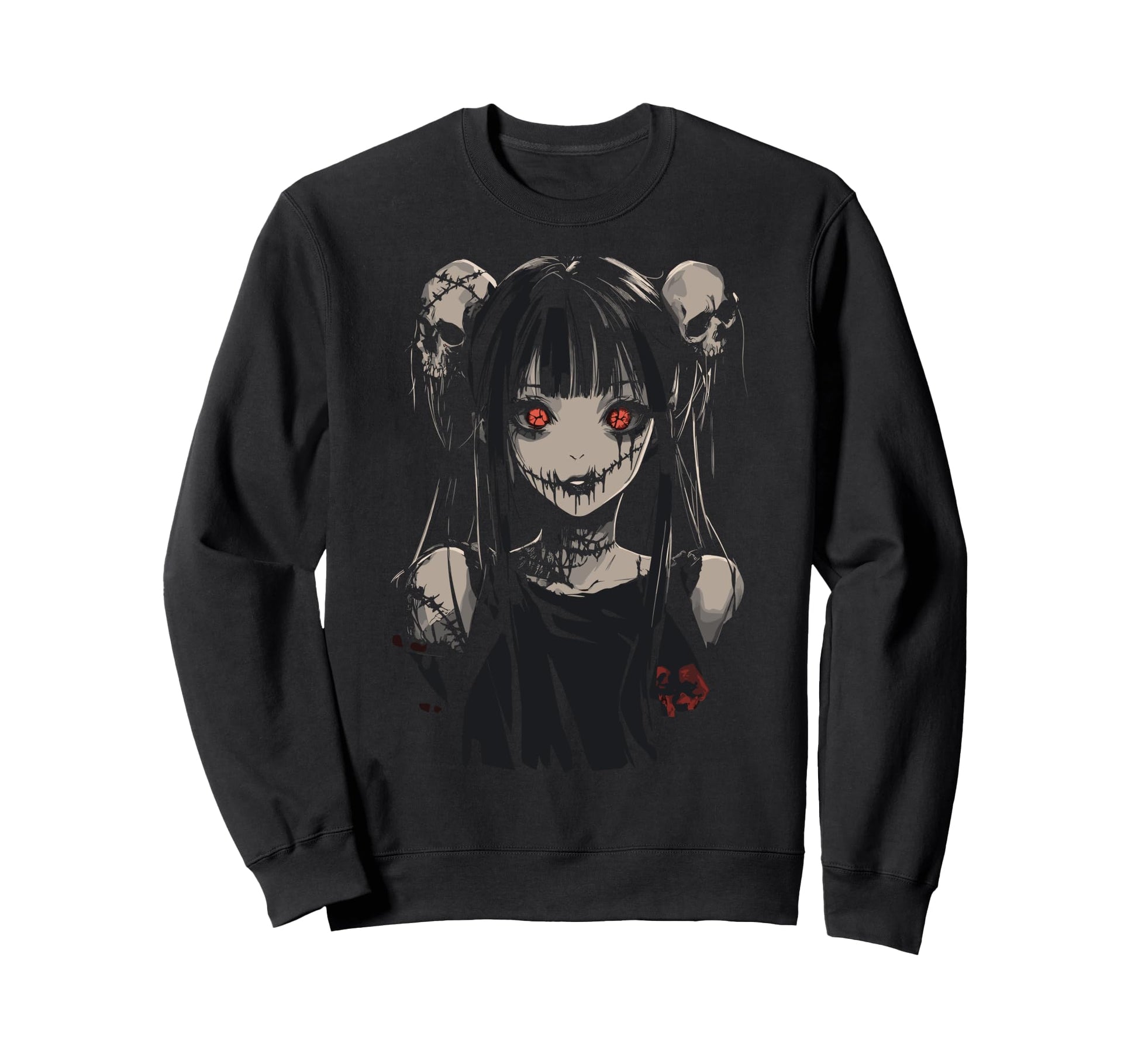 Anime Horror Aesthetic Soft Grunge Sweatshirt - Trendy Graphic Unisex - T-Shirt, Sweatshirt, Hoodie