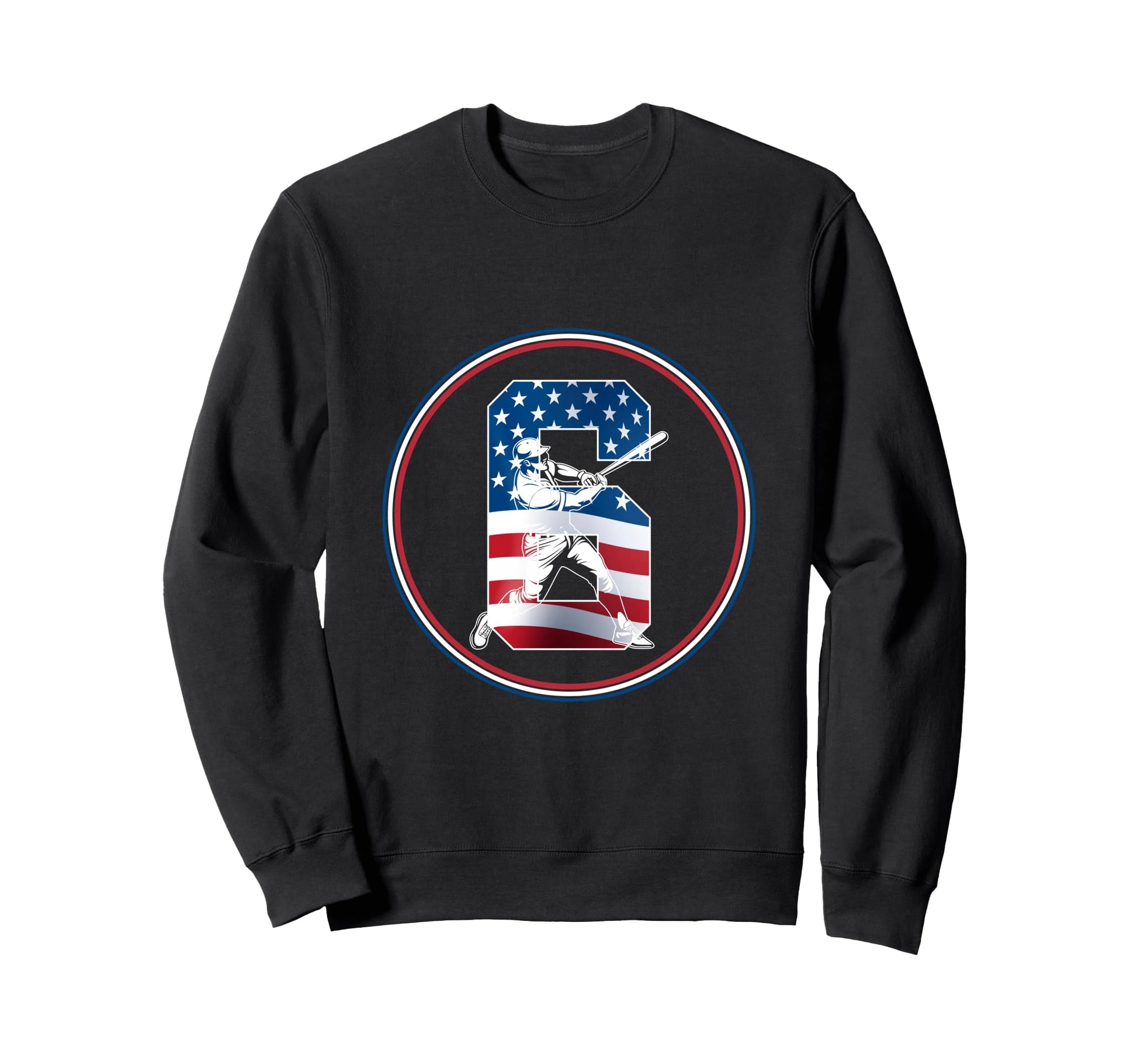 Number 6 Years Baseball 6Th Birthday Sweatshirt - Fun Novelty Design Unisex - T-Shirt, Sweatshirt, Hoodie
